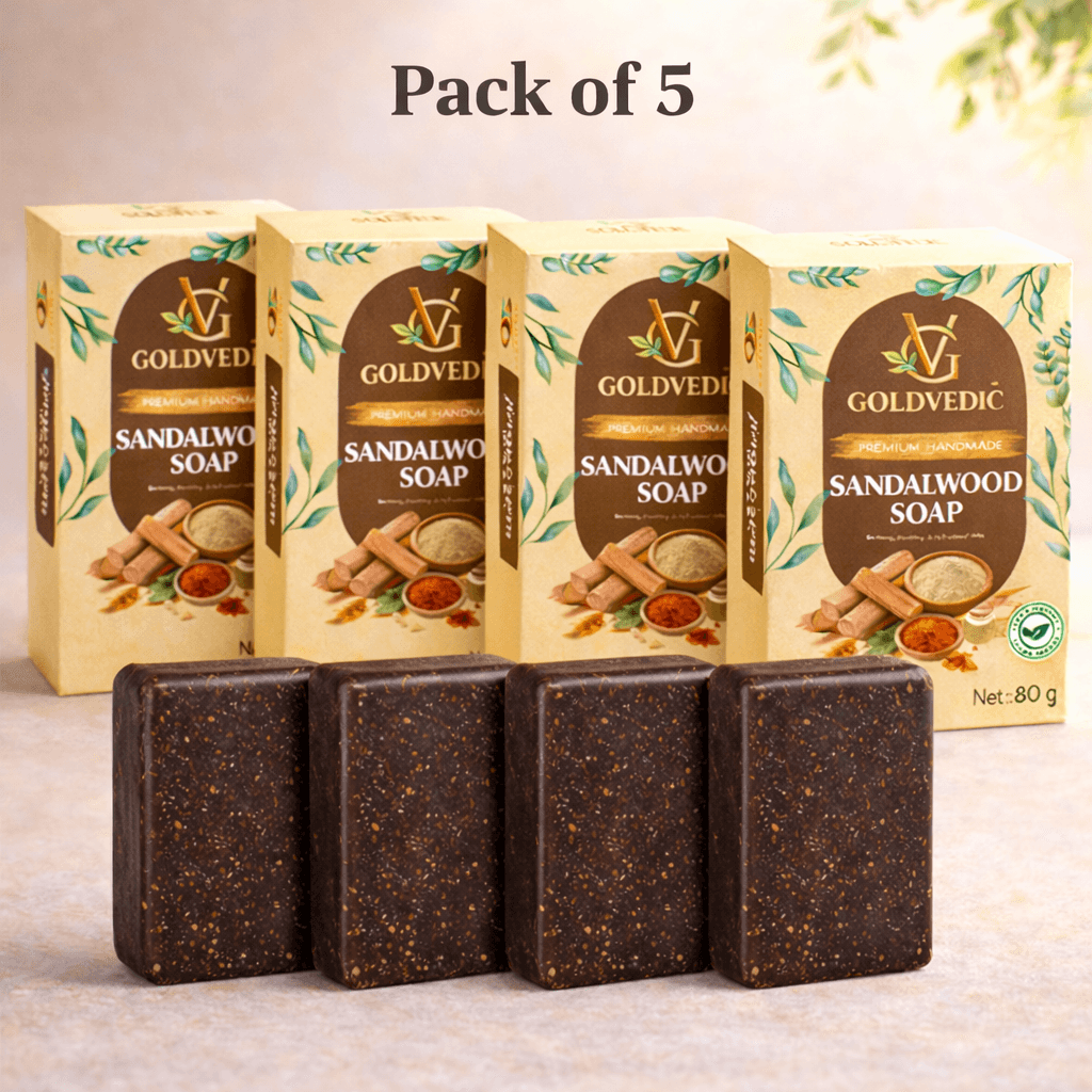 Sandalwood Glow – Ayurvedic Chandan Soap for Radiant & Soft Skin | Pack of 4 | 320g